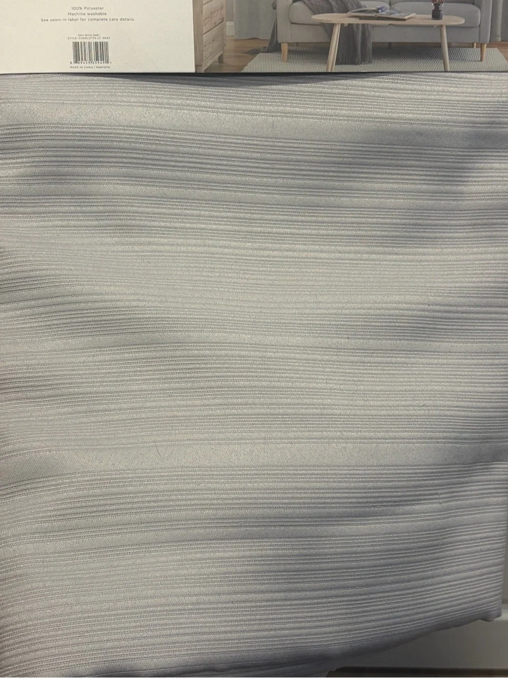 Light Gray Grommet Curtain Panel Set - 4 Panels